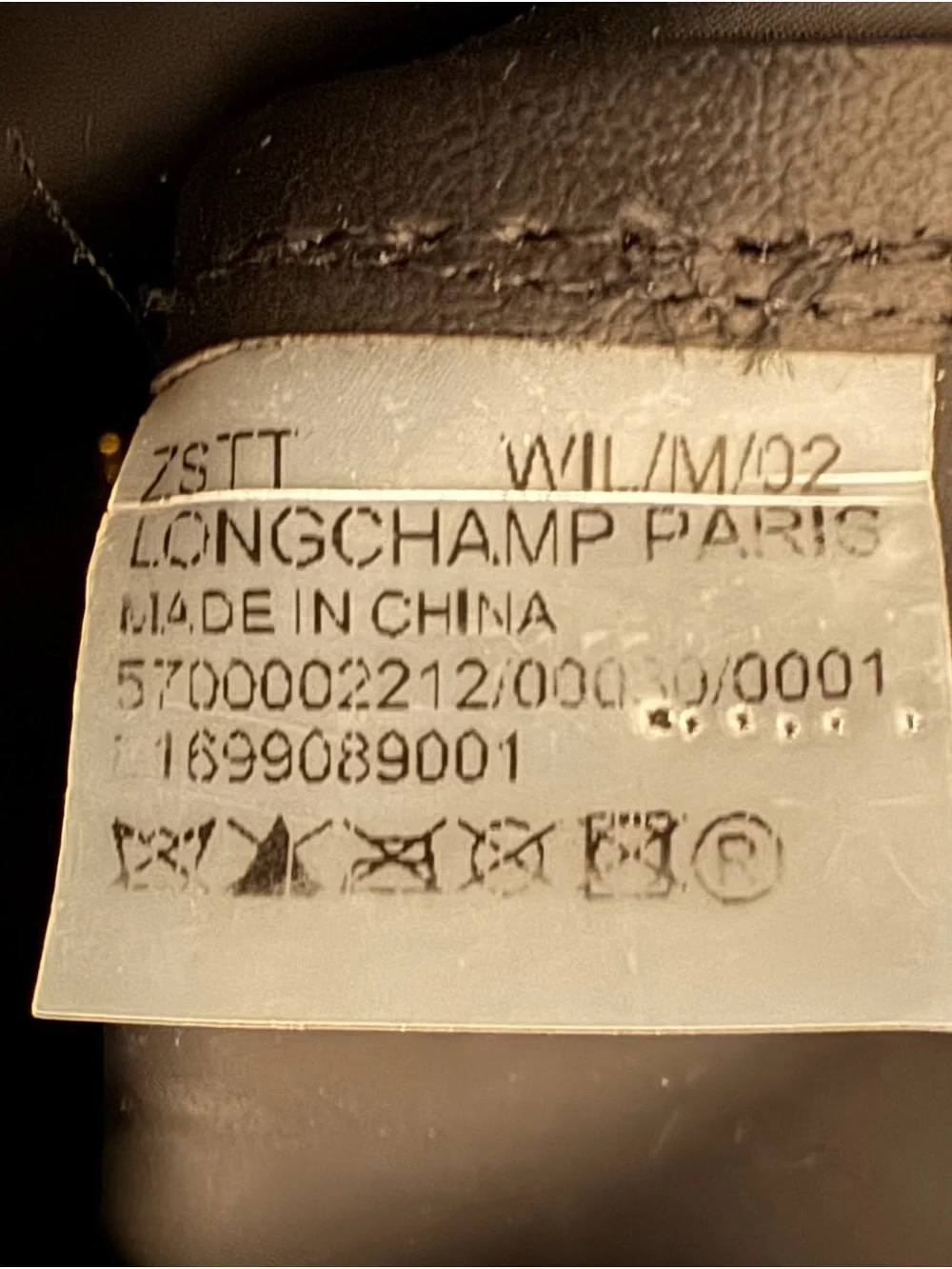 Longchamp Black Backpack with Brown Leather Flap